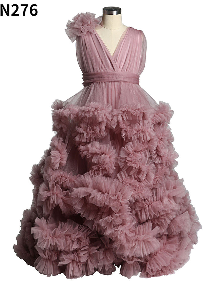 Wolke Rüschen Kleine Blumenmädchenkleider für Hochzeiten Babyparty Kinderbilder Kleid Kinder Fotoshooting Babyparty YE8017 