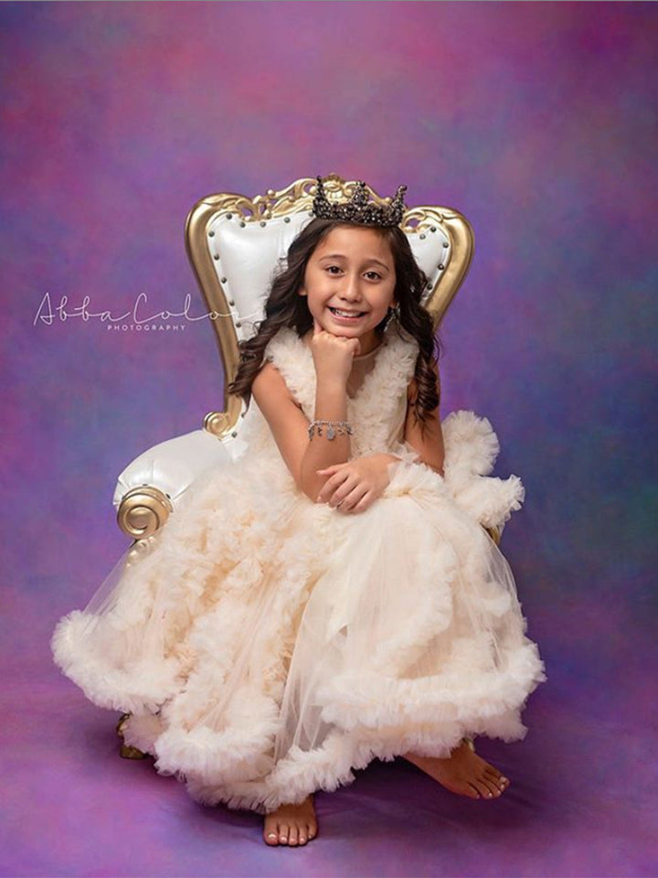 Cloud Little Flower Girls Kleider für Mutterschaft Fotoshooting Babyparty YE8011 