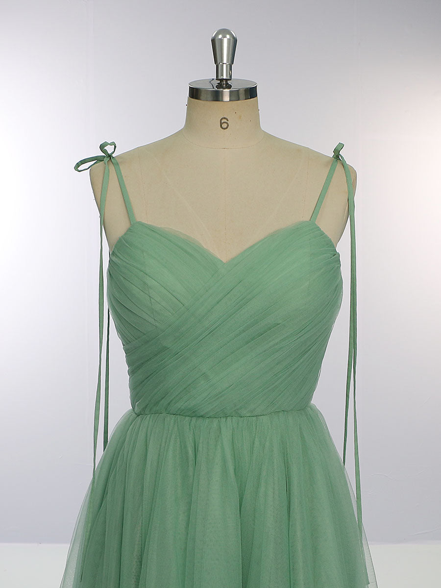Straps Sweetheart A-Line, Tulle Tea Party Dress