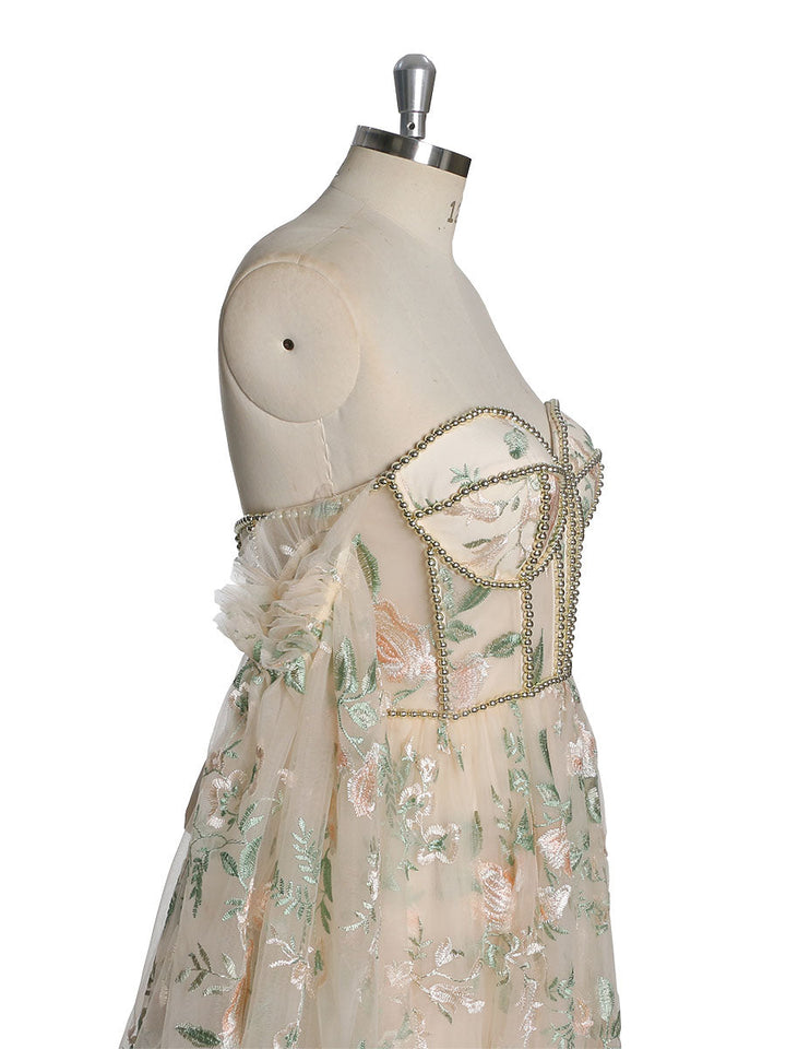 wedding dresses with color accents
