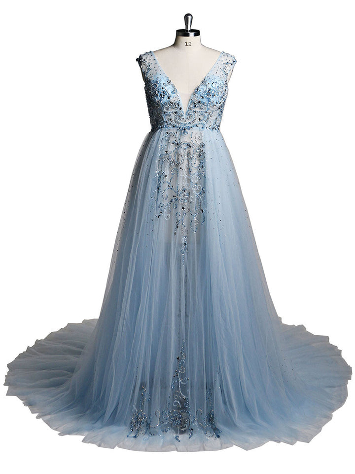 Perlenbesetztes Umstandskleid mit V-Ausschnitt für Fotoshootings, elegantes ärmelloses Maxikleid, Fotografie-Kleid 