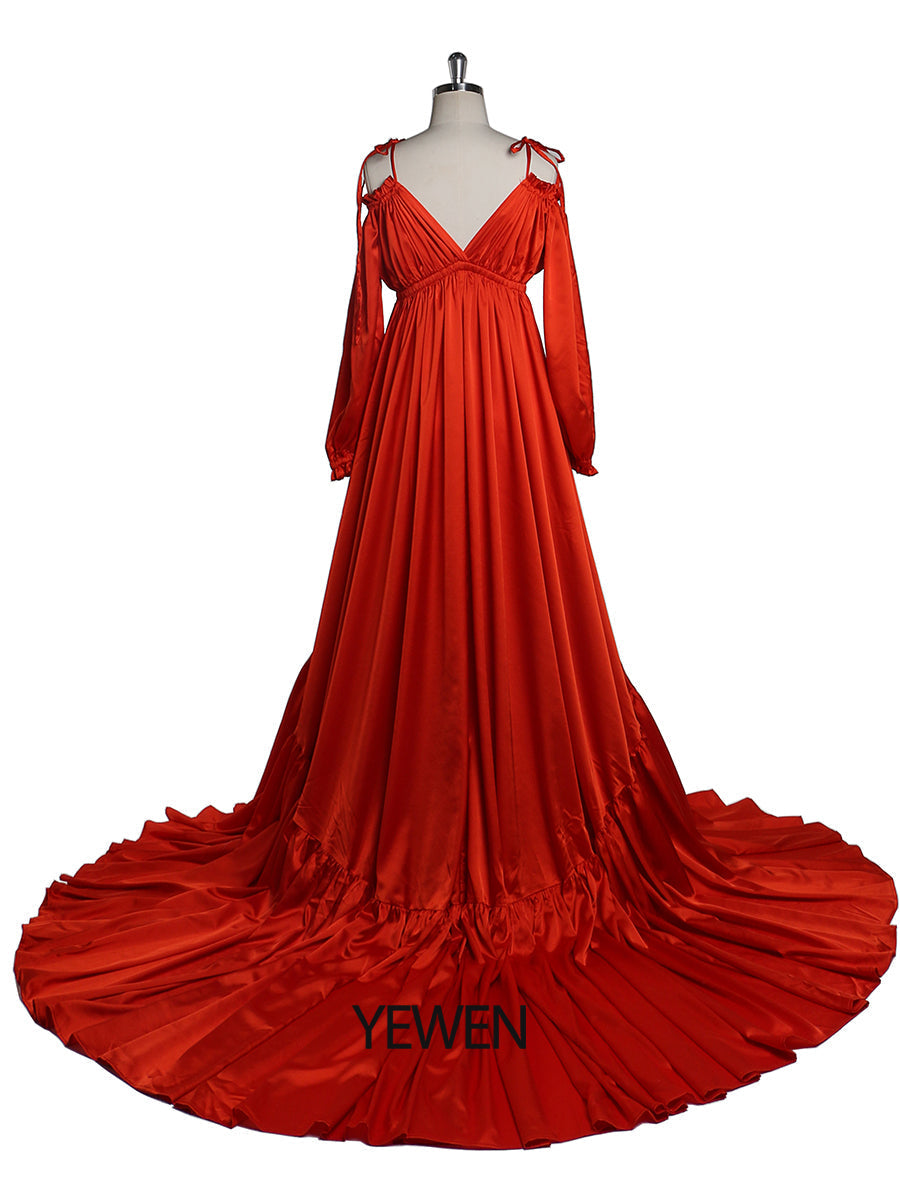 Sexy schulterfreies Umstandsabendkleid, lang, für schwangere Frauen, schickes Schwangerschaftskleid, elegantes Maxikleid für Fotoshootings, DY21721 