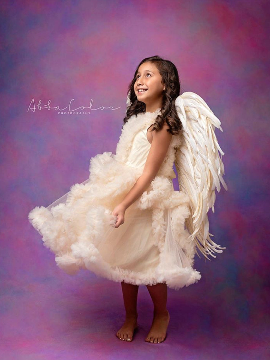 Cloud Little Flower Girls Kleider für Mutterschaft Fotoshooting Babyparty YE8011 