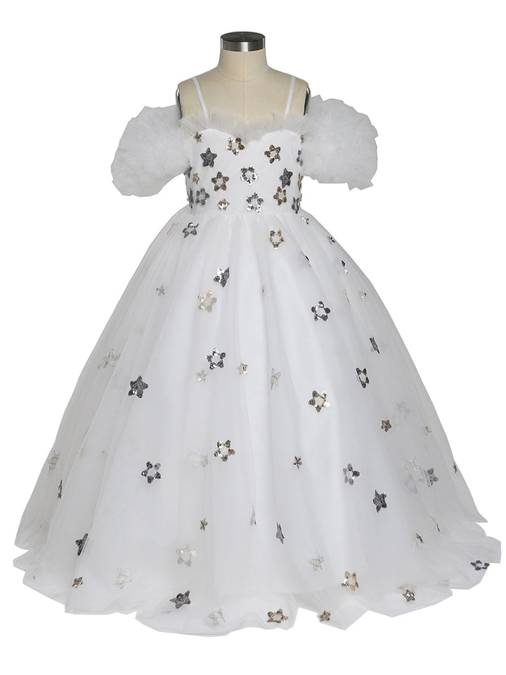 Star Tüll Mädchen Partykleider für Hochzeiten Geburtstage Kinder Fotoshooting Kleid Babyparty Kleid YEWEN 