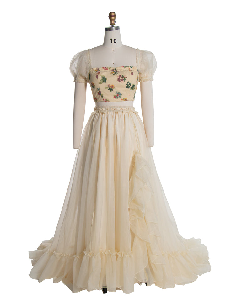 2-teiliges Set Boho Maxikleid Fotoshooting-Kleider YW240035 