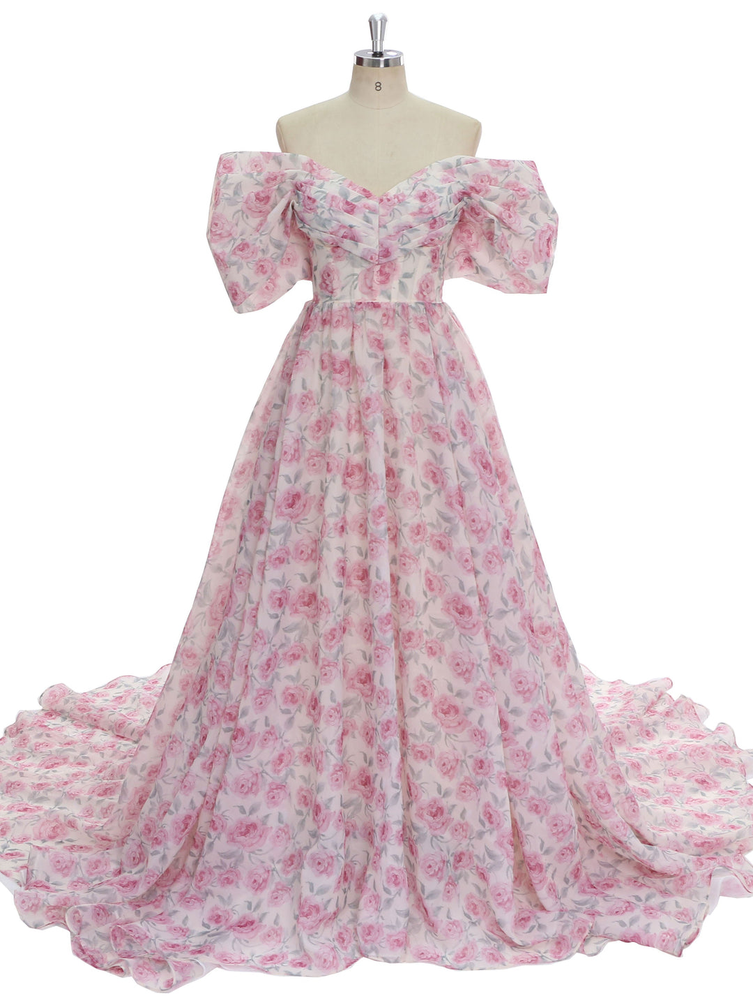 floral wedding dresses with color