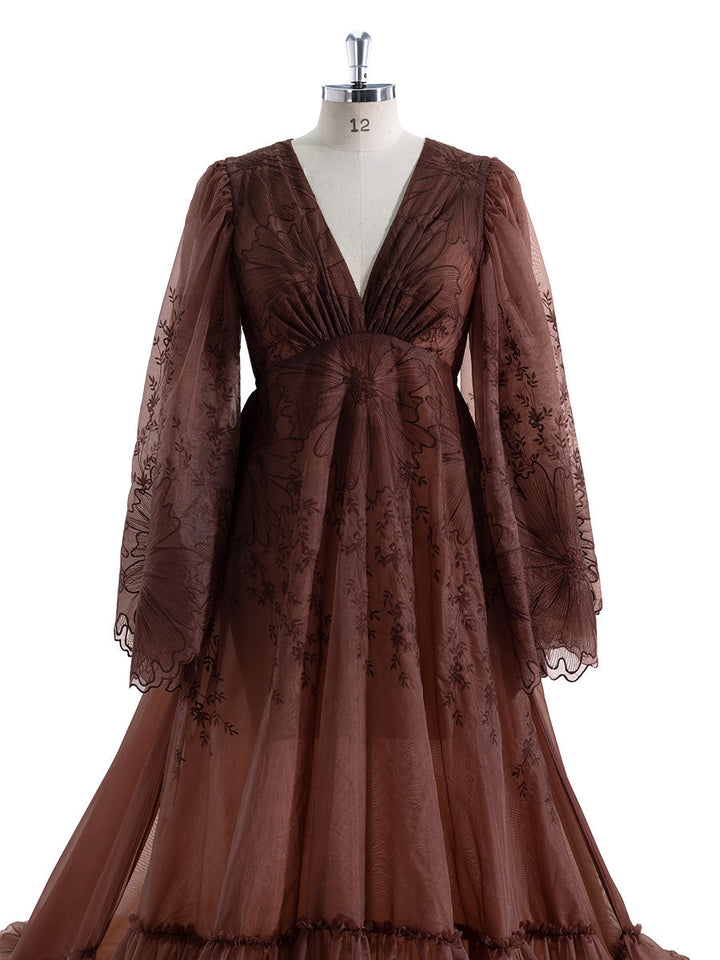 Boho Lace Dress For Photo Shoot , Woman Maxi Dress Photography Props