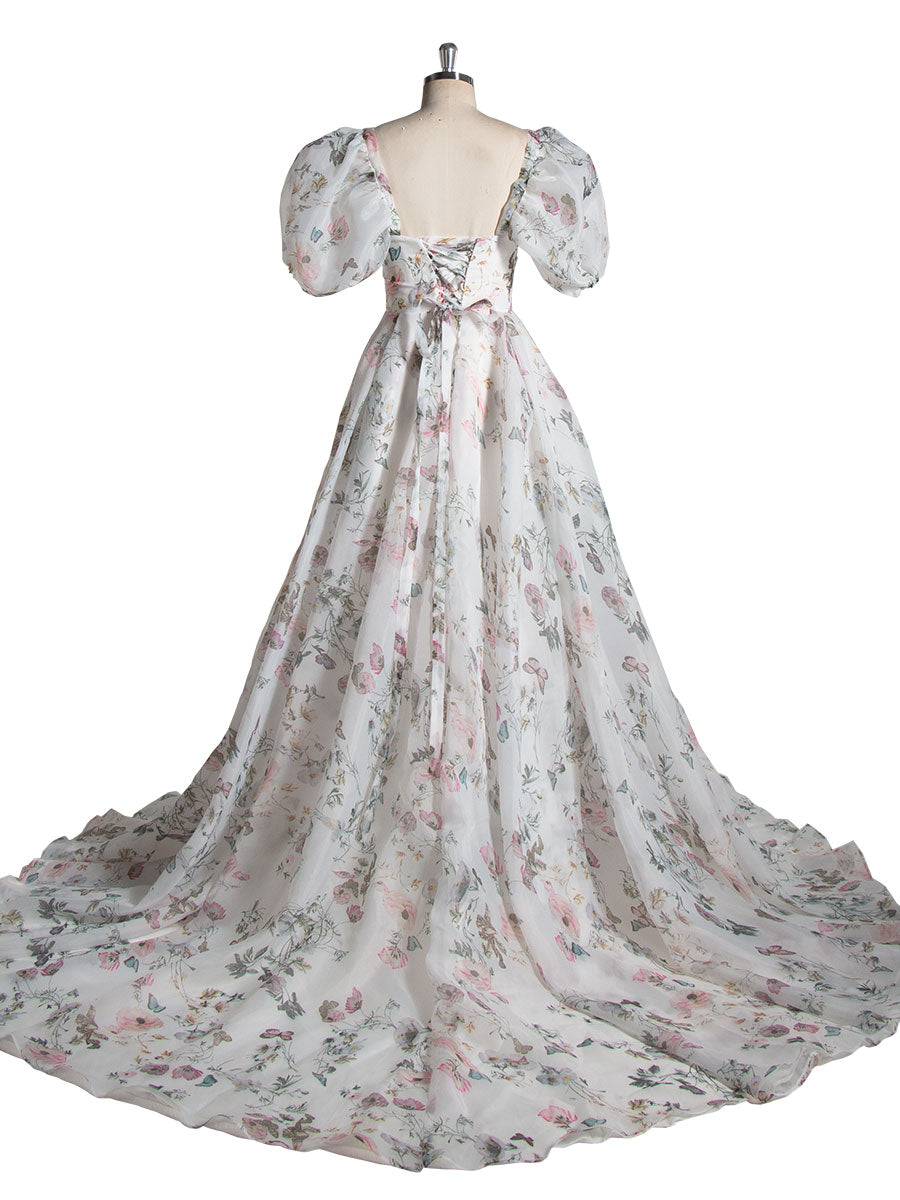 Bishop Sleeve Wedding Dress
