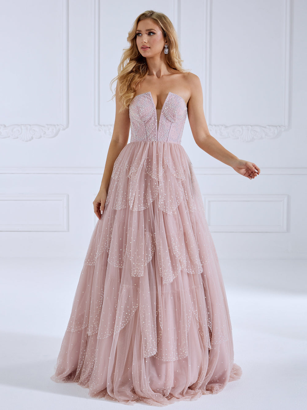 Shiny Tulle Dress ,A-Line , Princess Maxi Dress
