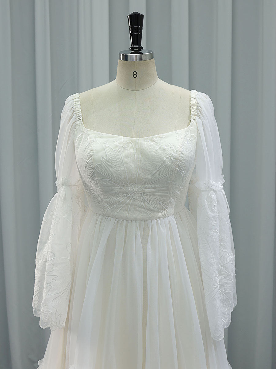 Elegantes Spitzenkleid für Fotoshooting Umstandskleid Babyshower Kleid Bohemian Brautkleid YW231085 