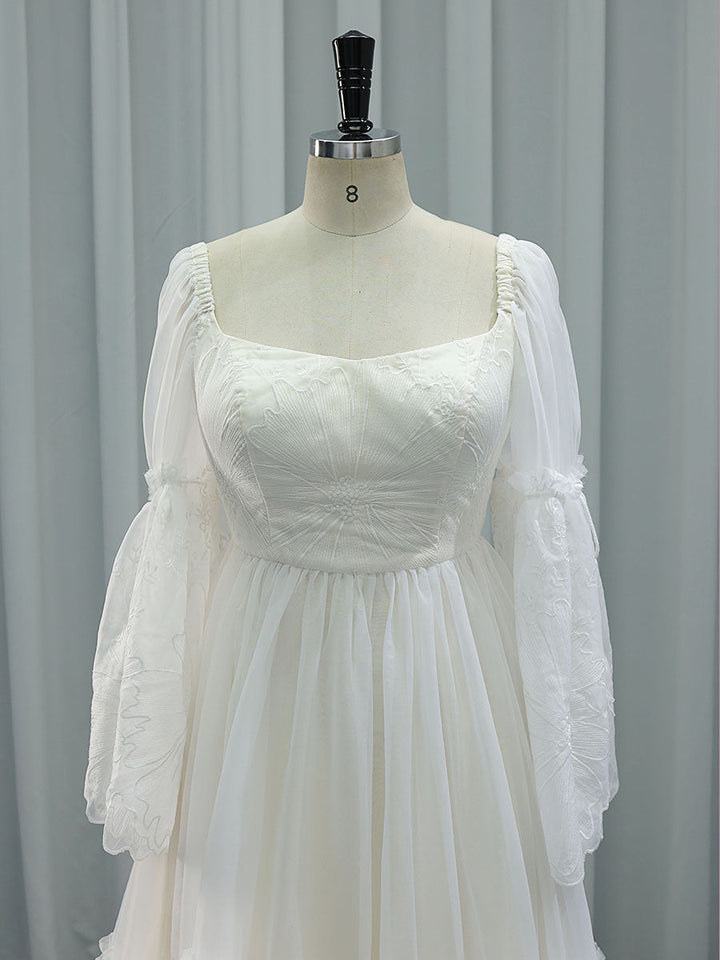 Elegantes Spitzenkleid für Fotoshooting Umstandskleid Babyshower Kleid Bohemian Brautkleid YW231085 