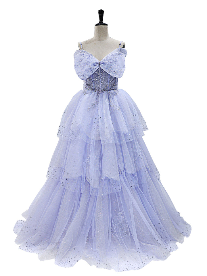 Ballkleid Off the Shoulder Glitter Tüll Ballkleid #23767 