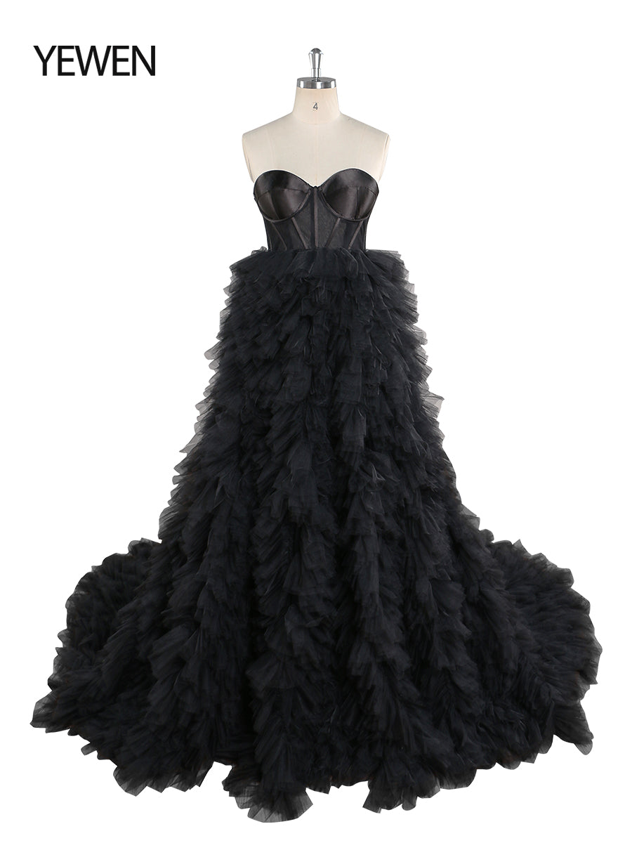 black colored wedding dresses

