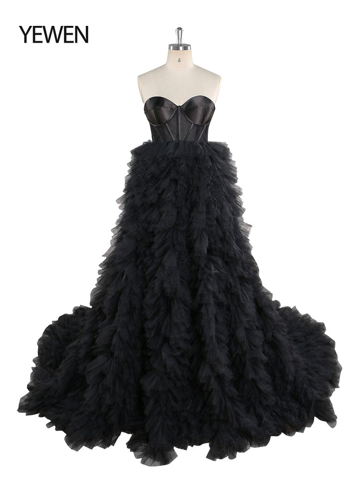 black colored wedding dresses
