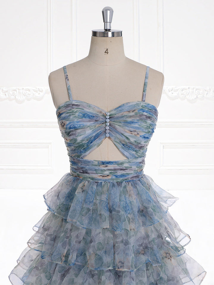 Gestuftes Ballkleid mit mehrlagigen Rüschen, Frühlings-, Strand- und Urlaubskleid, ärmellos, Fotoshooting-Kleid YW231109 