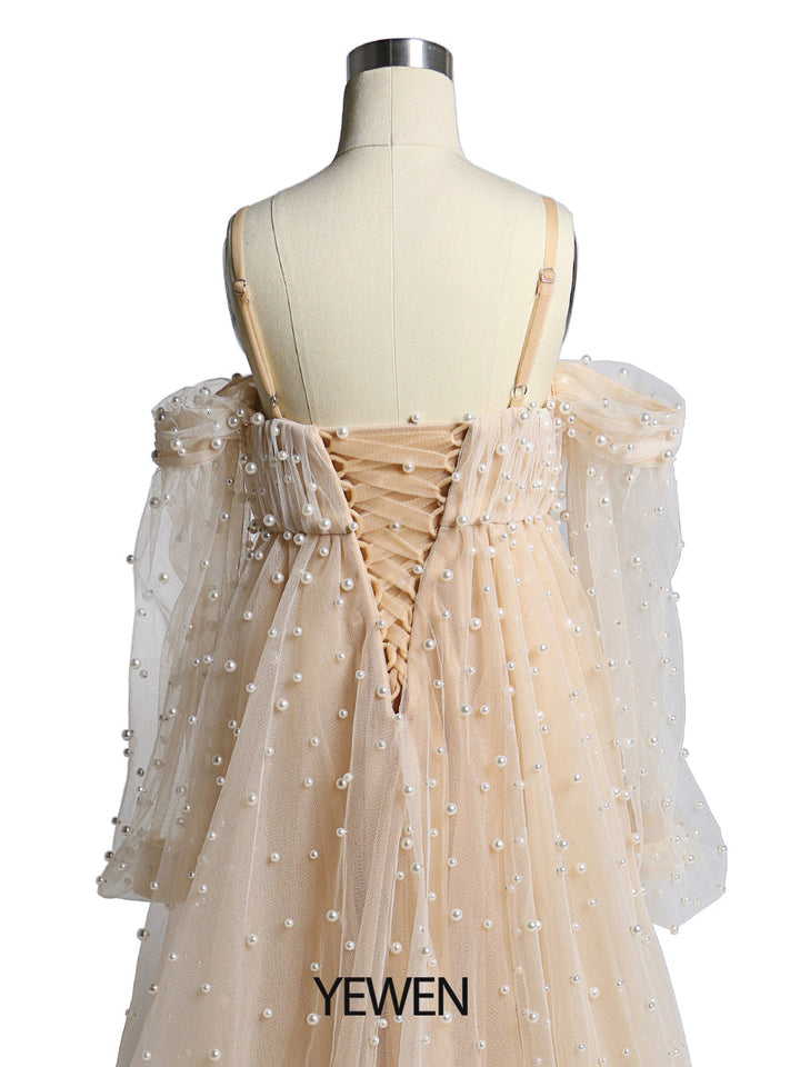 Tüll Perlen Mädchen Kleid für Fotoshooting Kinder Party Ballkleid Blumenmädchenkleider Kinder Partykleid für Hochzeit 