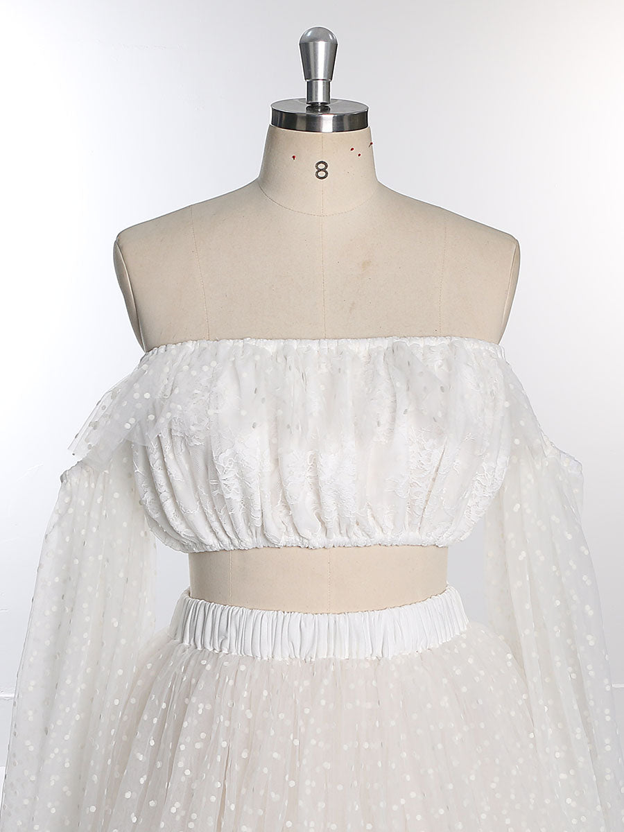Boho Dot Tüll Umstandskleid für Fotoshooting Maxikleid Strandhochzeitskleid YW230316