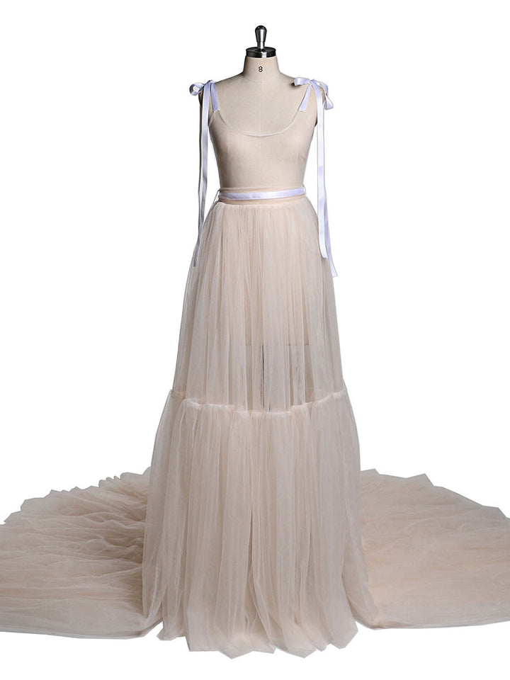 Ärmelloses, sexy Abendkleid mit V-Ausschnitt und Schlitz für Fotoshootings YW2025