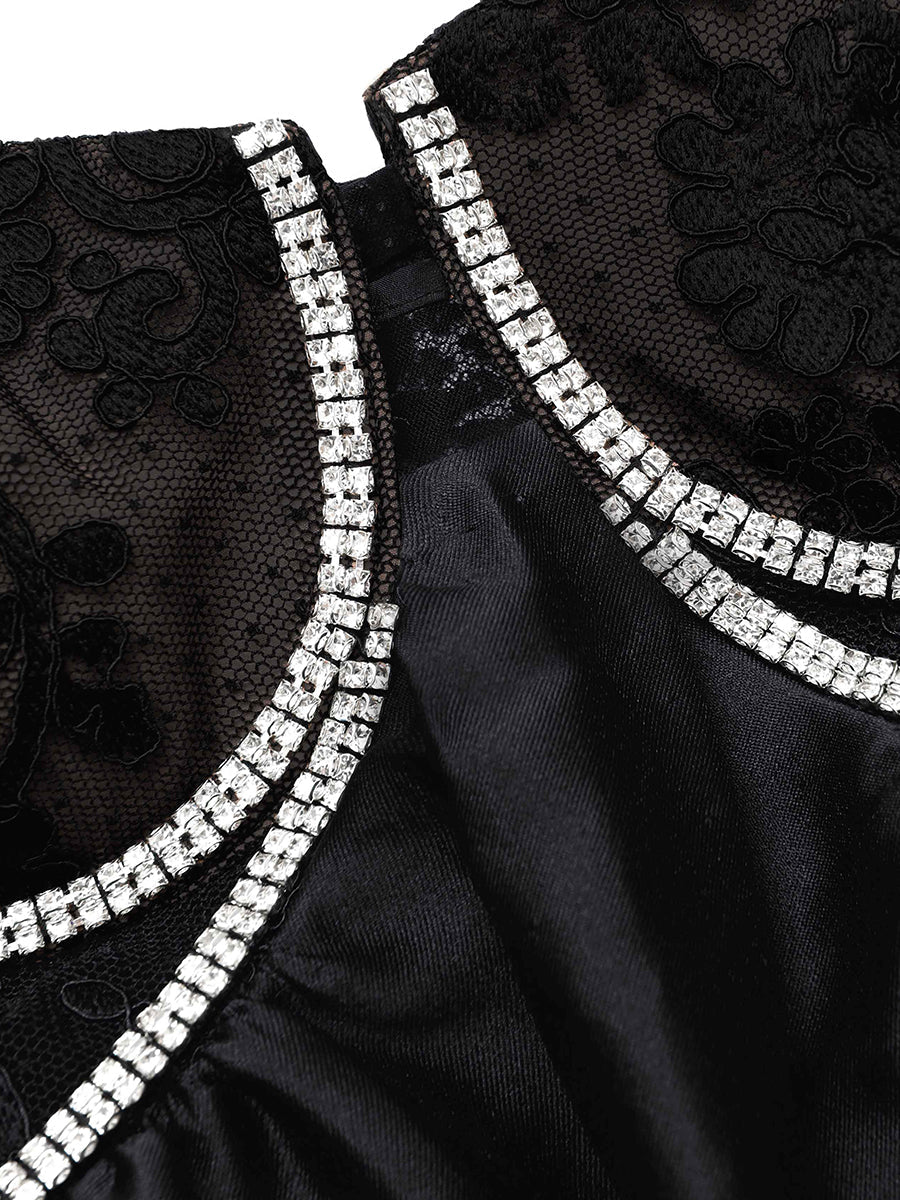 A-Linie Schwarzes Cocktailkleid Damen 2025 Elegantes Partykleid Schwarzes Mini-Sommerkleid Vestidos 