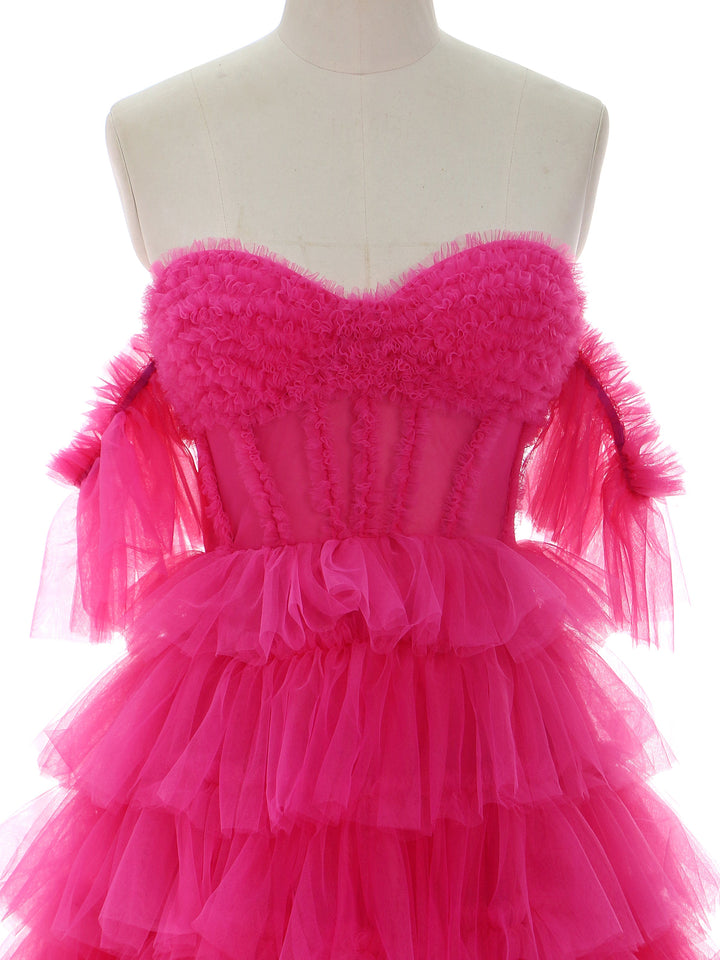 A line , Off the Shoulder,  Soft Tulle Gown , Photography Dress