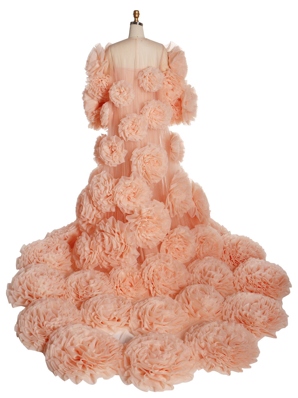 Handmade Flower Cape with Lining, Dress Photo Shoot Outfit