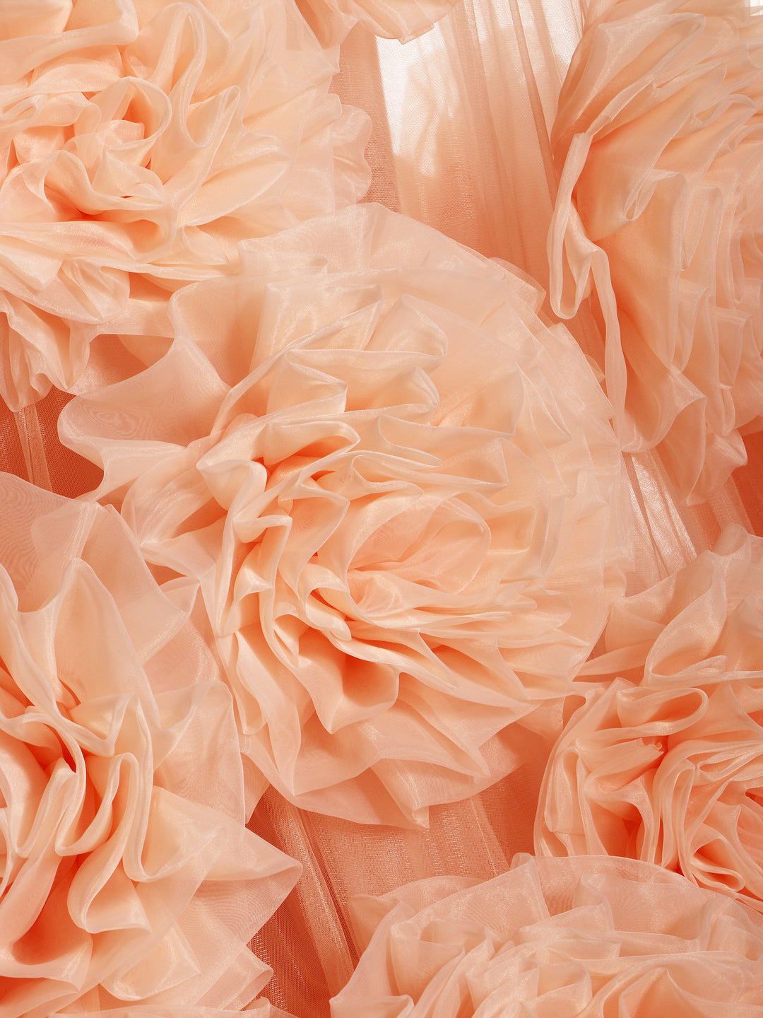Handmade Flower Cape with Lining, Dress Photo Shoot Outfit