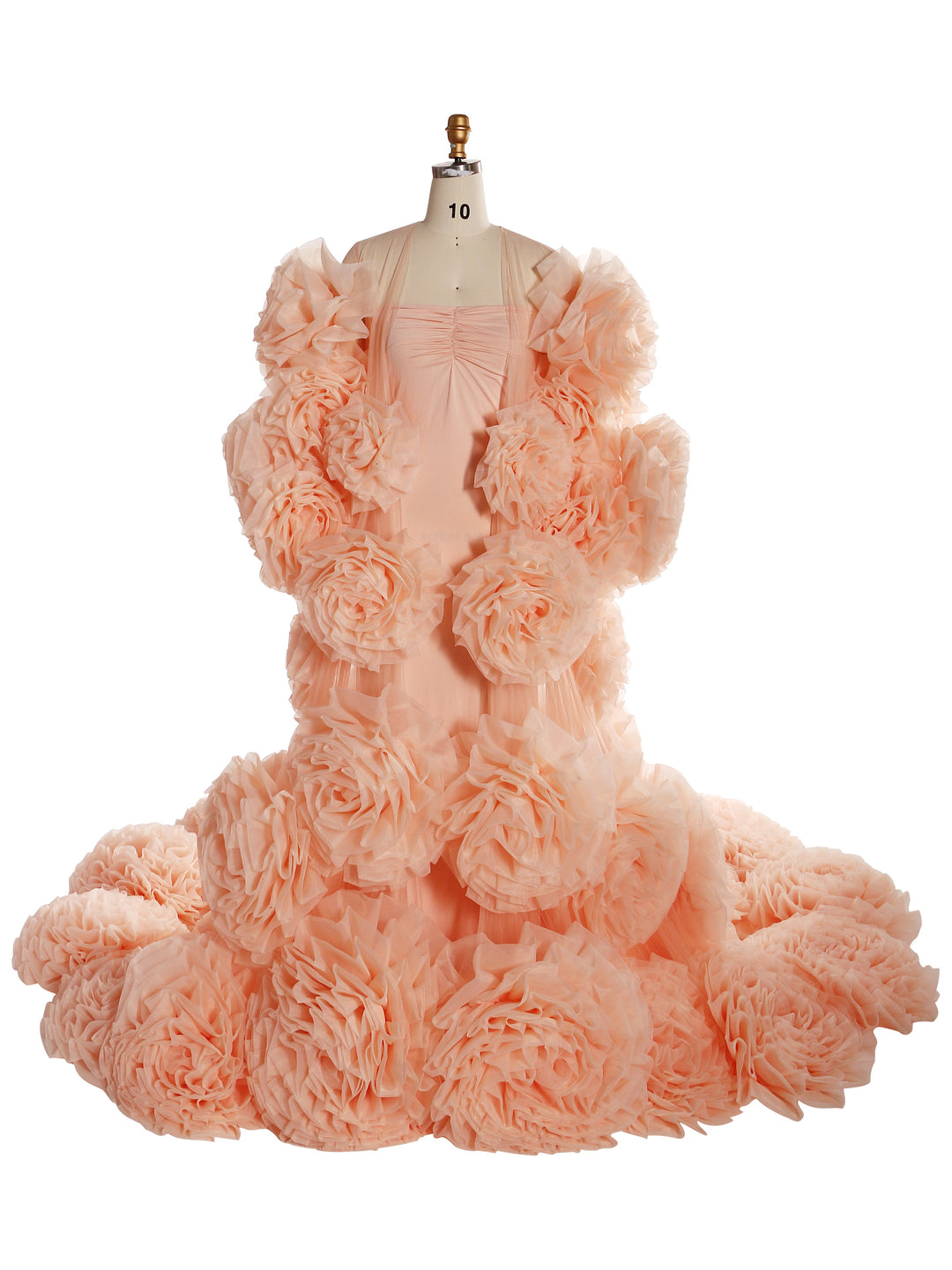 Handmade Flower Cape with Lining, Dress Photo Shoot Outfit