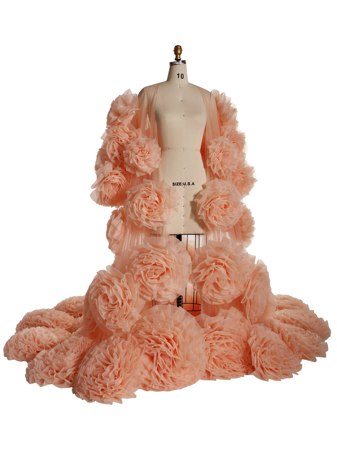 Handmade Flower Cape with Lining, Dress Photo Shoot Outfit