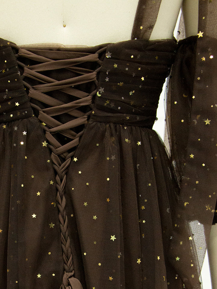 Sparkling Starry ,Tulle Maternity Photo Shoot Dress , Baby Shower Gown