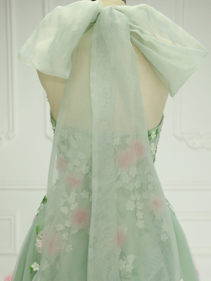 Elegance ,3D Flower, Tea Party Dresses, Graduation Prom Dress