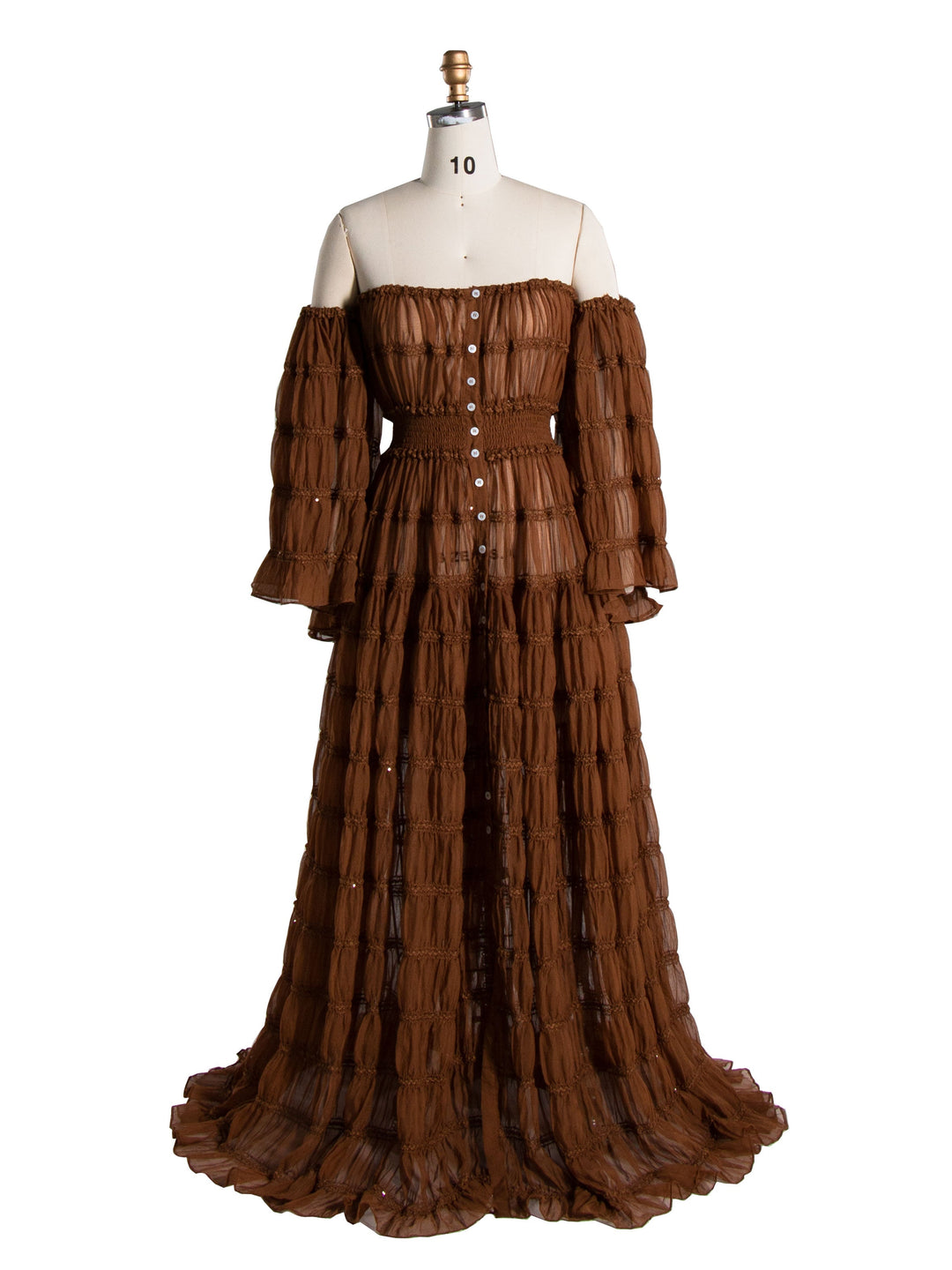 brown baby shower dress
