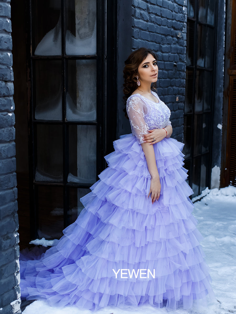 wedding dress with color
