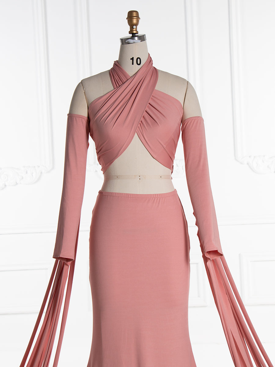 Stretchy Fabric ,2 Piece Set, Maternity Dress for Photo Shoot