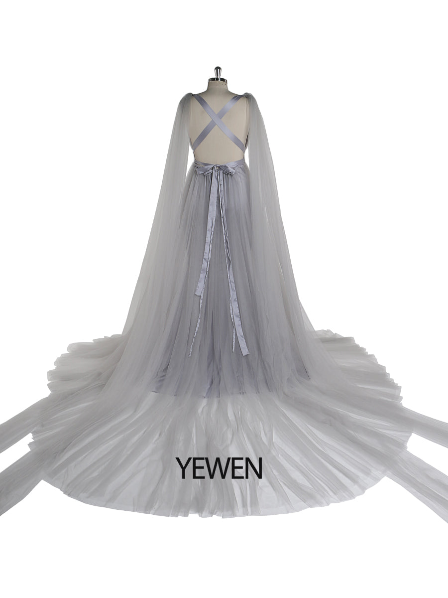 Meerjungfrau Stretch Stoff Umstandsabendkleid Umstandskleid für Fotoshooting Babypartykleid YW220425 