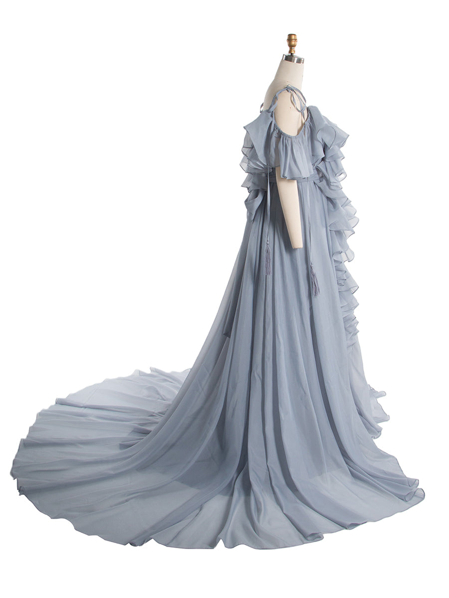 Elegantes Organzakleid mit Rüschen Damen Korsett Geburtstagspartykleid Fotoshooting YW243167 