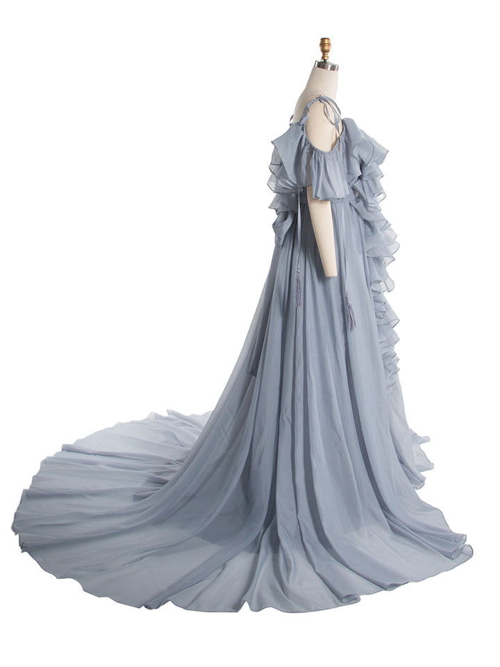 Elegantes Organzakleid mit Rüschen Damen Korsett Geburtstagspartykleid Fotoshooting YW243167 