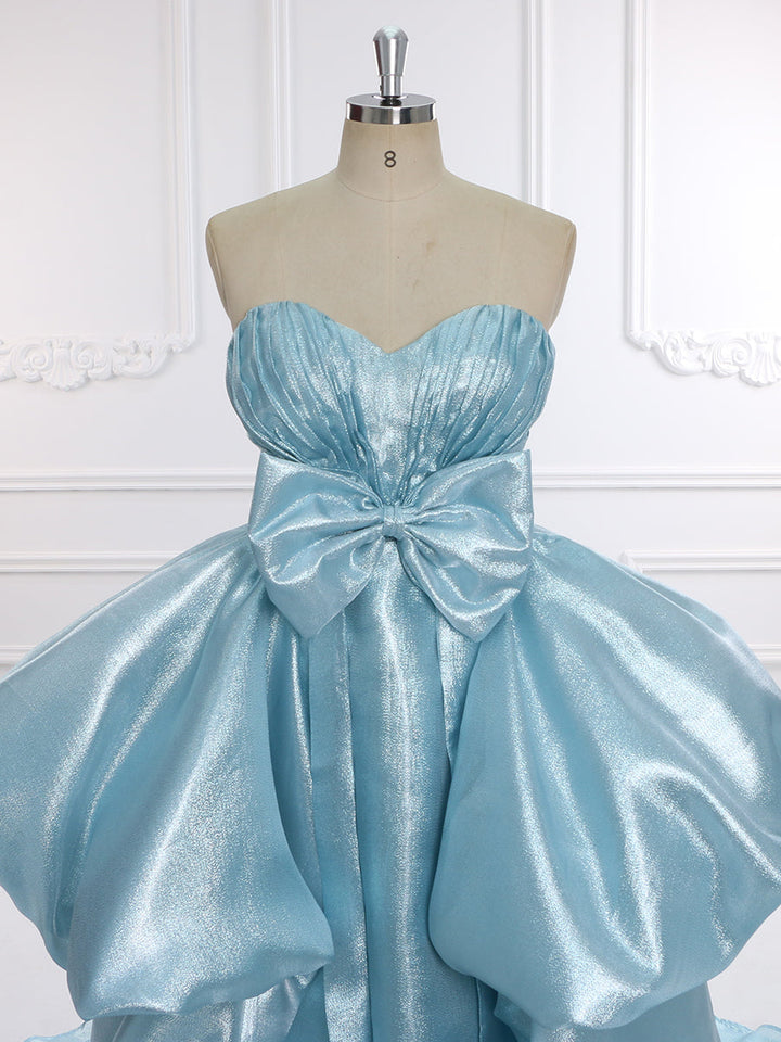 Charming Sweetheart, Long Ball Gown, Sleeveless Maxi , High Low Prom Dress 