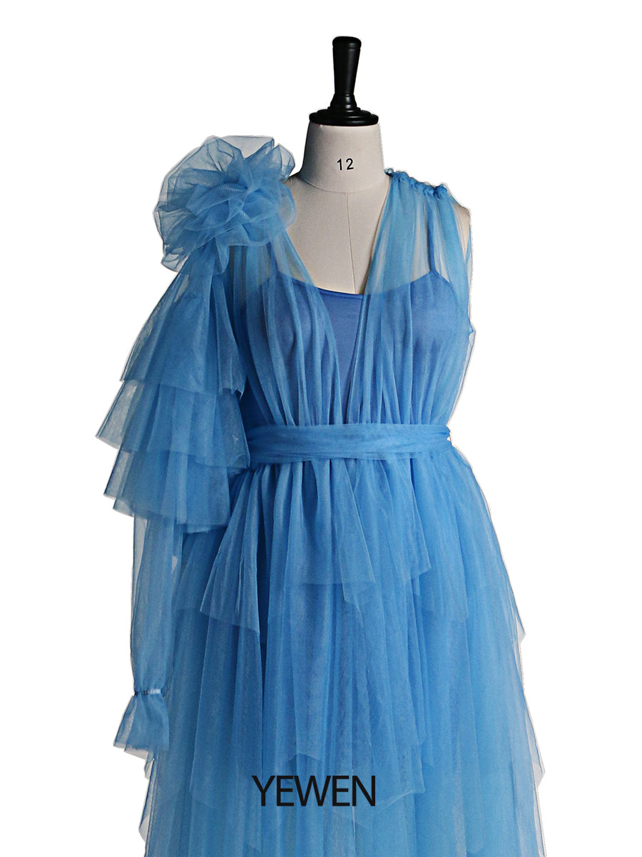 Abendkleid mit einer Schulter und Sling-Futter, Umstandskleid für Fotoshootings oder Babypartys 2021, YEWEN 