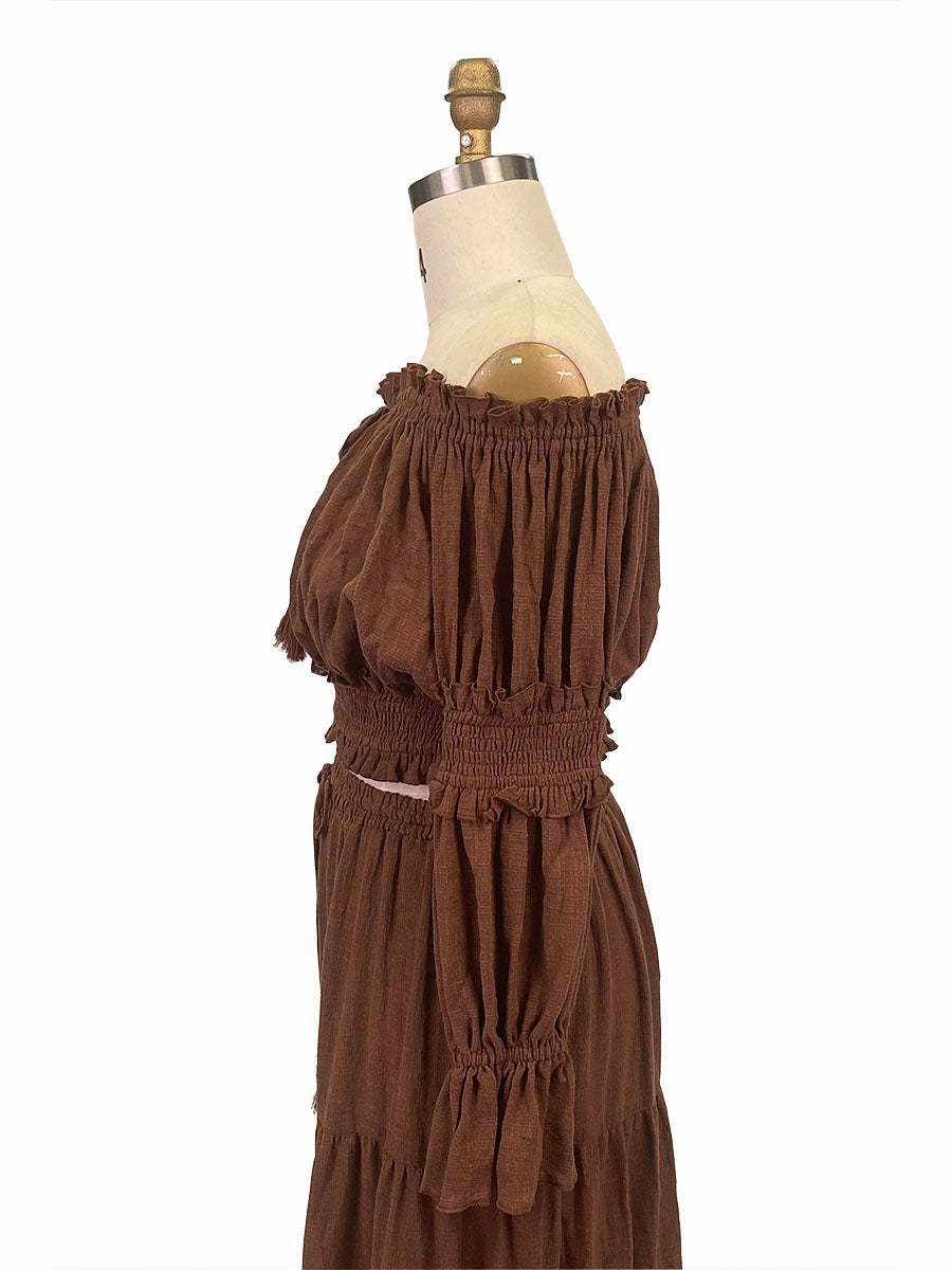 Two Pieces Set Dress , Adjustable Waist ,Woman Boho Photo Shoot Dresses