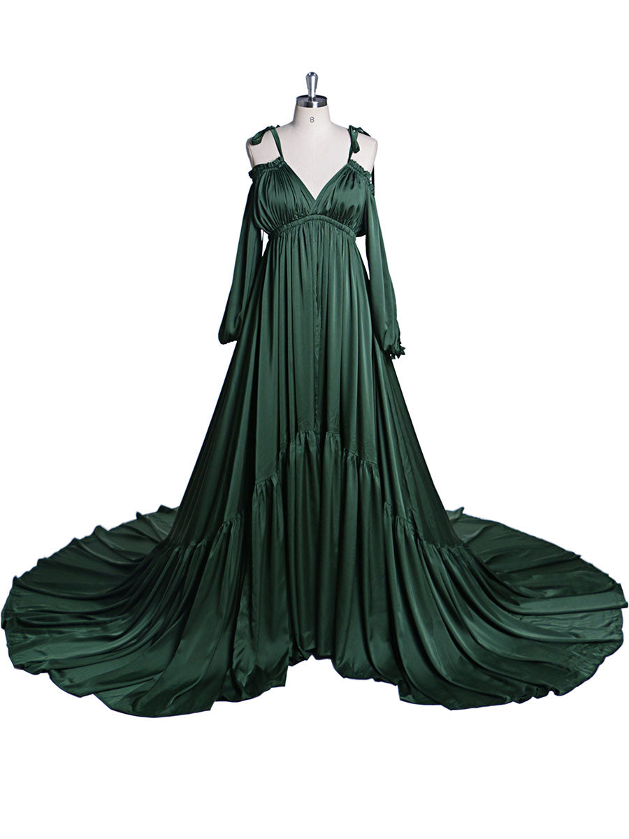 Sexy schulterfreies Umstandsabendkleid, lang, für schwangere Frauen, schickes Schwangerschaftskleid, elegantes Maxikleid für Fotoshootings, DY21721 