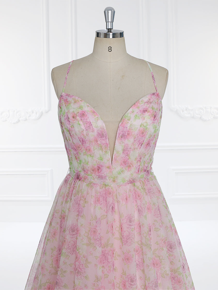 Tüll Slip Fairy Kleid Maxi Ballkleid für Frau Blumen Urlaub Fotografie Kleid 