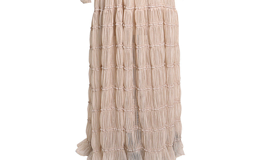 Chiffon-Korsett-Fotoshooting-Kleid, Bohemian-Stil, Umstandskleid für besondere Anlässe, YEWEN YW231033 