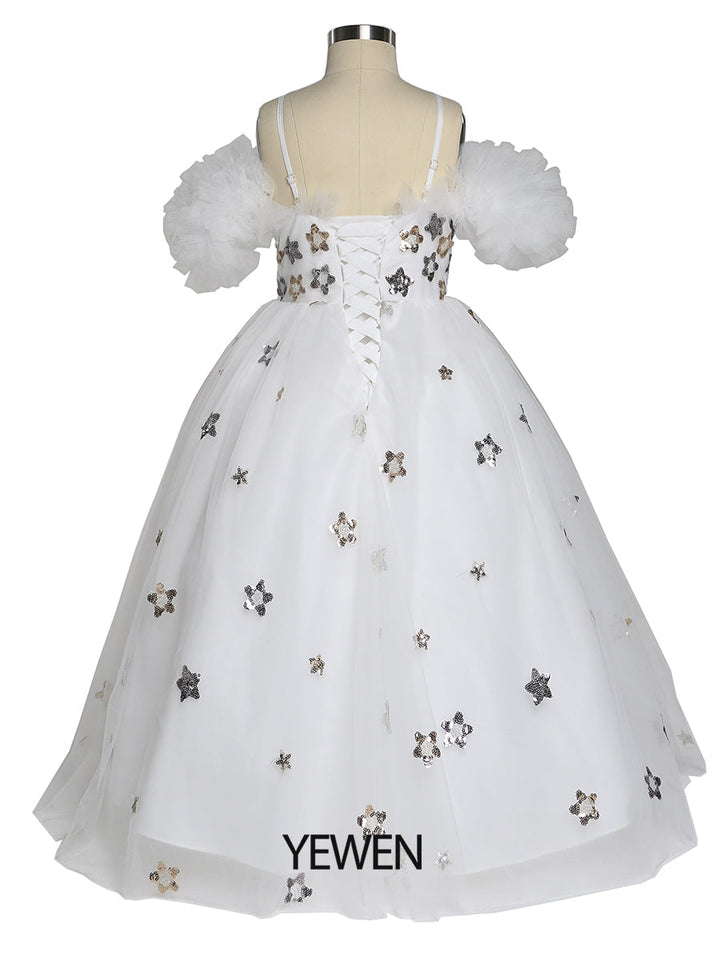 Star Tüll Mädchen Partykleider für Hochzeiten Geburtstage Kinder Fotoshooting Kleid Babyparty Kleid YEWEN 