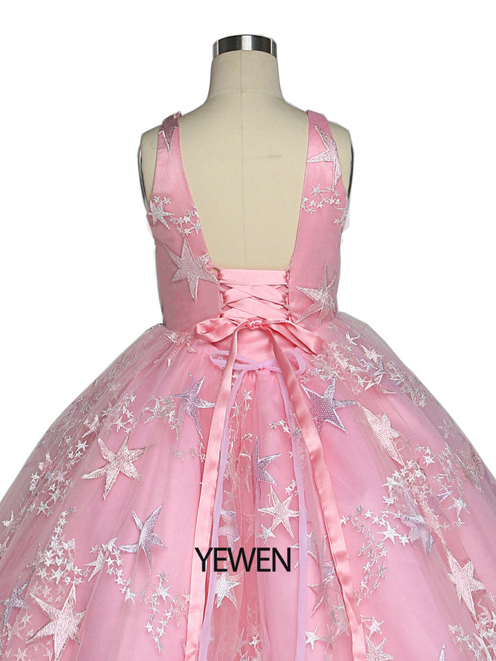 Rosa Tüll Prinzessin Mädchen Partykleider für Hochzeiten Geburtstage Kinder Fotoshooting Kleid Babyparty Kleider YEWEN YW211231 