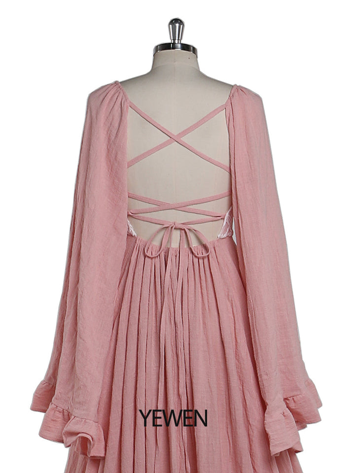 V-Ausschnitt rückenfreies Abendkleid Fotografie Kleider Babyparty Kleid für Schwangere YEWEN YD22108
