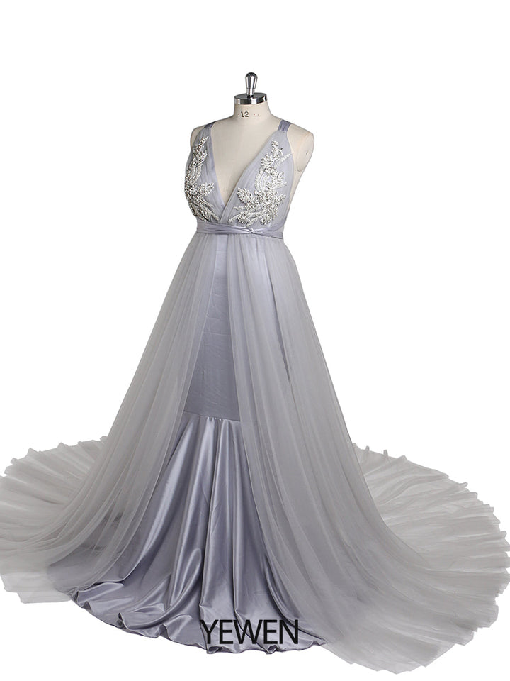 Meerjungfrau Stretch Stoff Umstandsabendkleid Umstandskleid für Fotoshooting Babypartykleid YW220425 