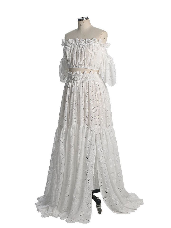 Boho Umstandskleid für Fotoshooting Boho Maxikleid Strandhochzeit YW230308 