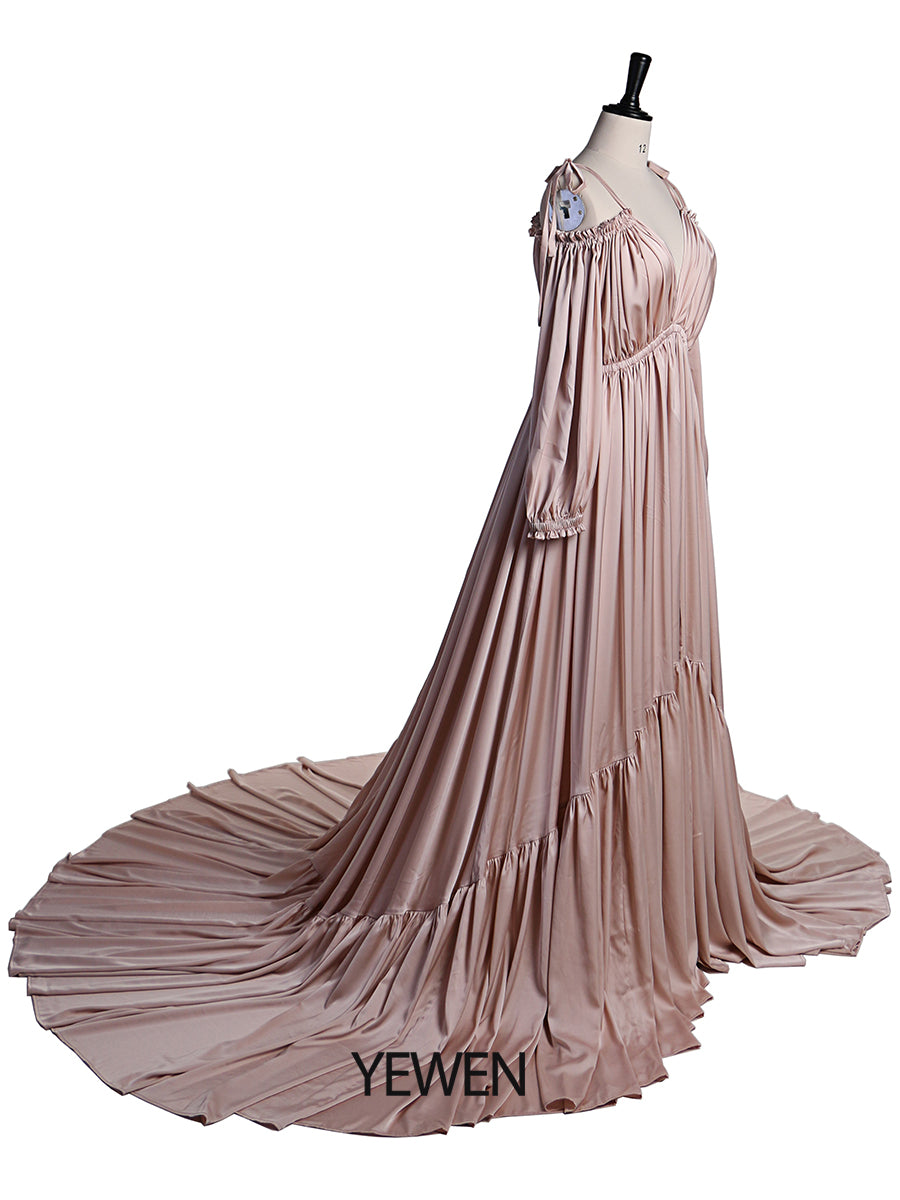 Sexy schulterfreies Umstandsabendkleid, lang, für schwangere Frauen, schickes Schwangerschaftskleid, elegantes Maxikleid für Fotoshootings, DY21721 