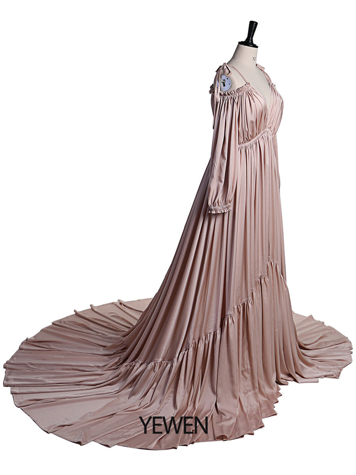 Sexy schulterfreies Umstandsabendkleid, lang, für schwangere Frauen, schickes Schwangerschaftskleid, elegantes Maxikleid für Fotoshootings, DY21721 