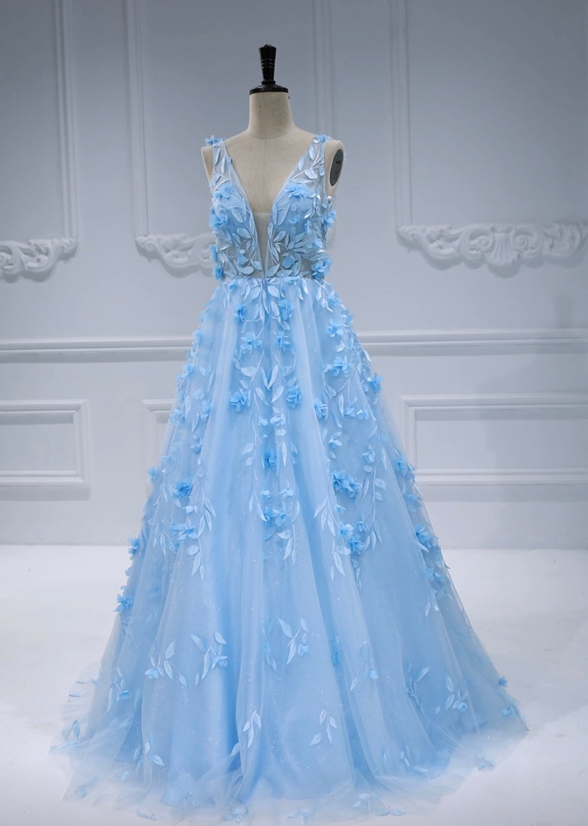 blue colored wedding dresses
